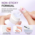 Premium imported MIZHSE 3D Sculpting Gel with non-sticky formula for easy nail art sculpting and design control.