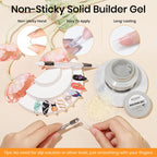 MIZHSE 3D Sculpting Gel for Nail Art, featuring non-sticky application for creative nail designs and long-lasting results.