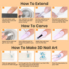 MIZHSE 3D Sculpting Gel for nail art. Authentic and easy-to-use for creating stunning 3D designs. Perfect for nail enthusiasts.