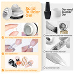 MIZHSE 3D Sculpting Gel offers a non-sticky texture for easy application. Ideal for various nail art designs. Verified by CuratCart.