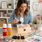Enhance your crafts with the Mod Podge Decoupage Starter Kit, featuring official packaging and high-quality materials, available at Curat Cart.