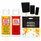 Premium imported Mod Podge Decoupage Starter Kit with matte and gloss finishes, available at Curat Cart for all crafting needs.
