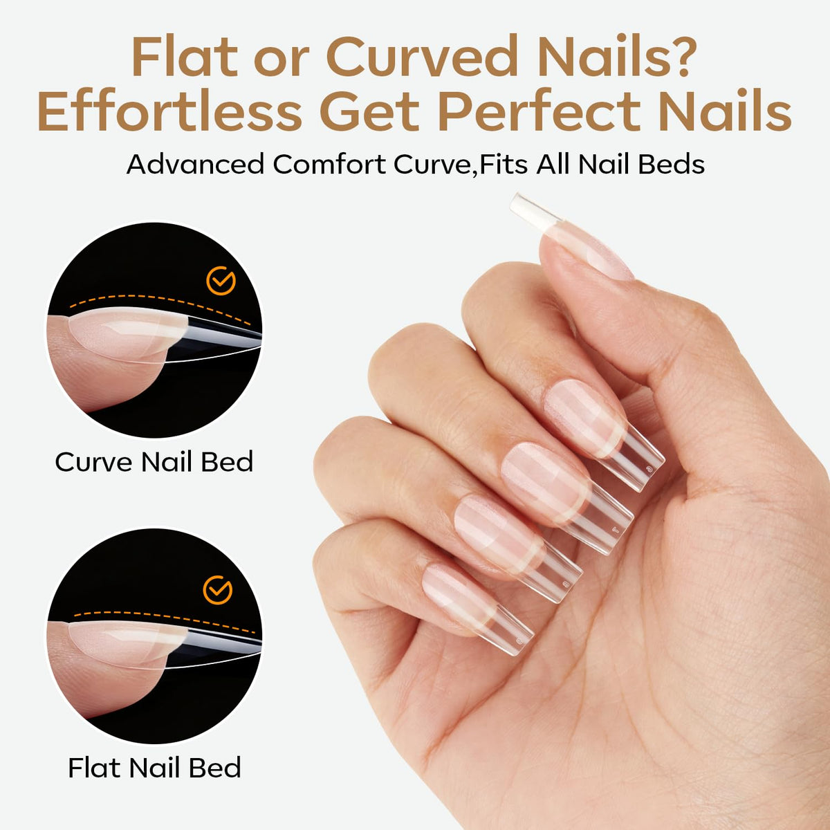 Modelones Short Almond Nail Tips offer 360 pieces for customizable nail designs, fitting all nail beds for easy application.