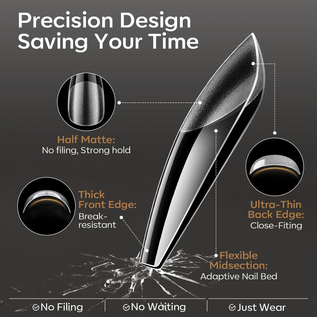 Modelones Almond Nail Tips for a flawless finish. 360 pieces for easy use. Verified by CuratCart for store trust.