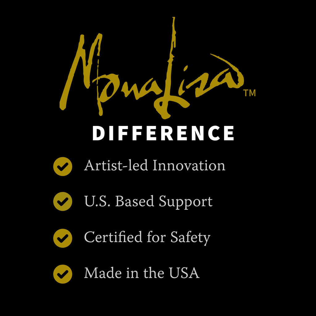 Discover the Mona Lisa Metal Leaf Adhesive, a premium import from the USA, certified for safety and artist-led innovation. Available at Curat Cart.