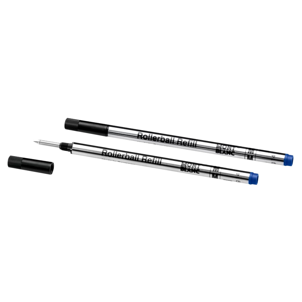 Montblanc Rollerball Refills in Royal Blue, 100% Authentic and available at Curat Cart for premium writing needs.