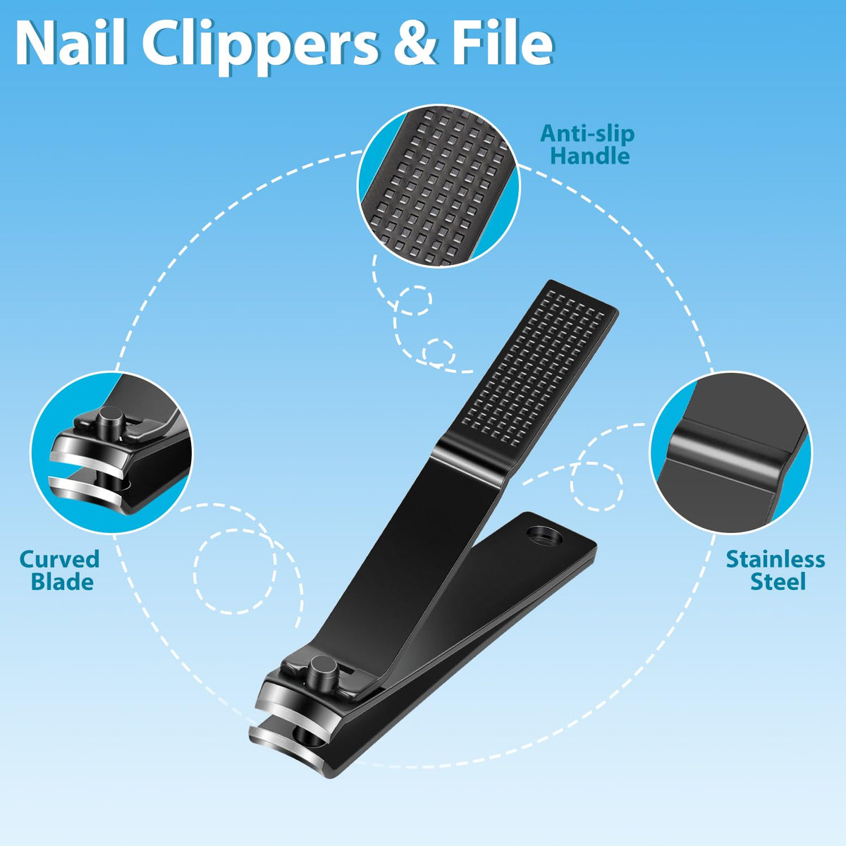 MORGLES Tweezers Set for Men includes 9 pieces with ergonomic design and stainless steel tools for grooming.