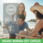 Discover premium imported Organic Moringa Softgels Extract, non-GMO and gluten-free, available at Curat Cart for a healthy lifestyle.