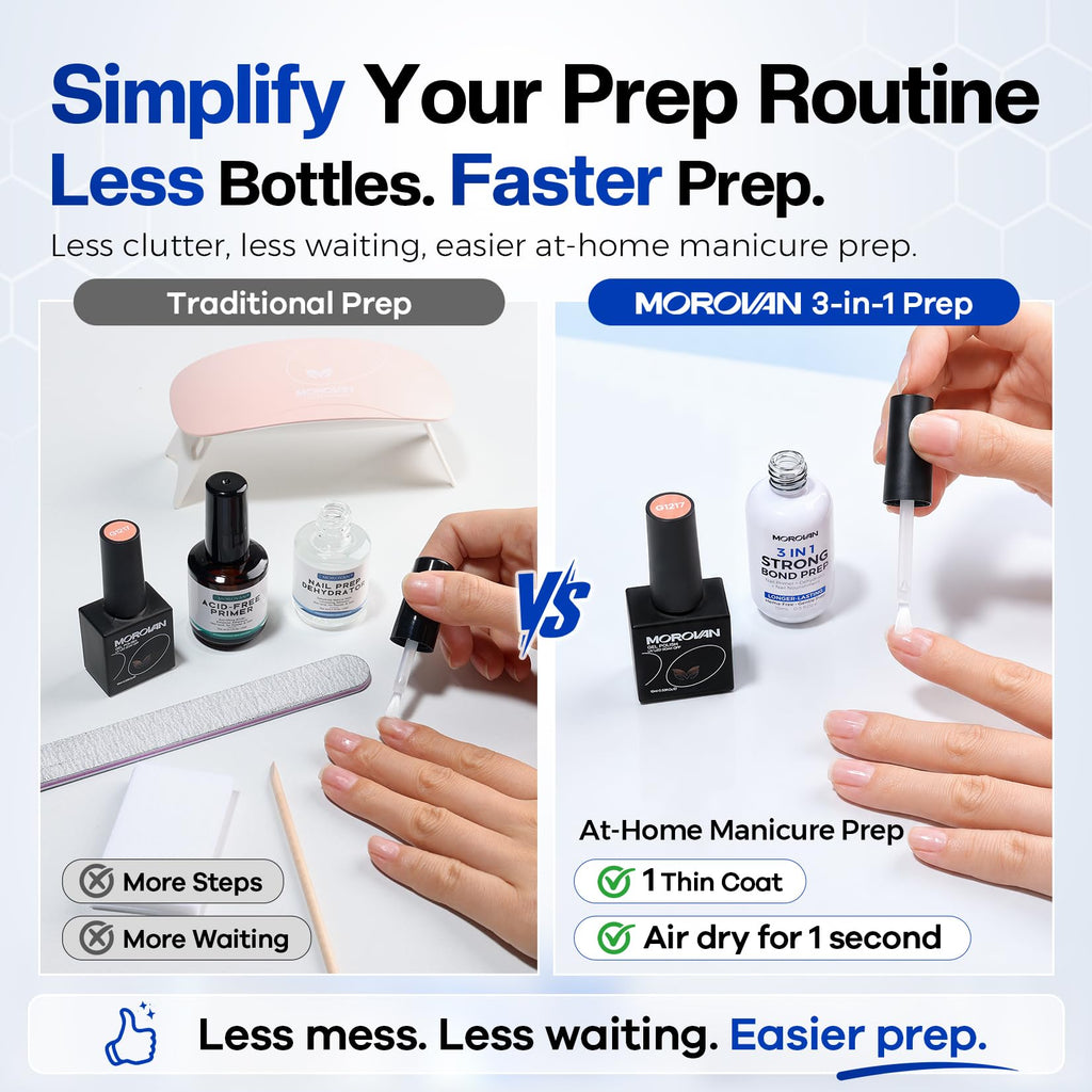 Morovan Nail Dehydrator and Primer offers a high-quality, efficient at-home manicure solution. Available at Curat Cart.