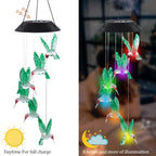 Elevate your space with the MorTime LED Solar Hummingbird Chime, specially curated by Curat Cart for enchanting illumination.