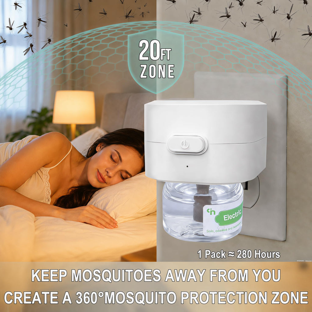 Effective electronic mosquito repeller creating a 20ft protection zone, 100% Authentic, available in India at Curat Cart.