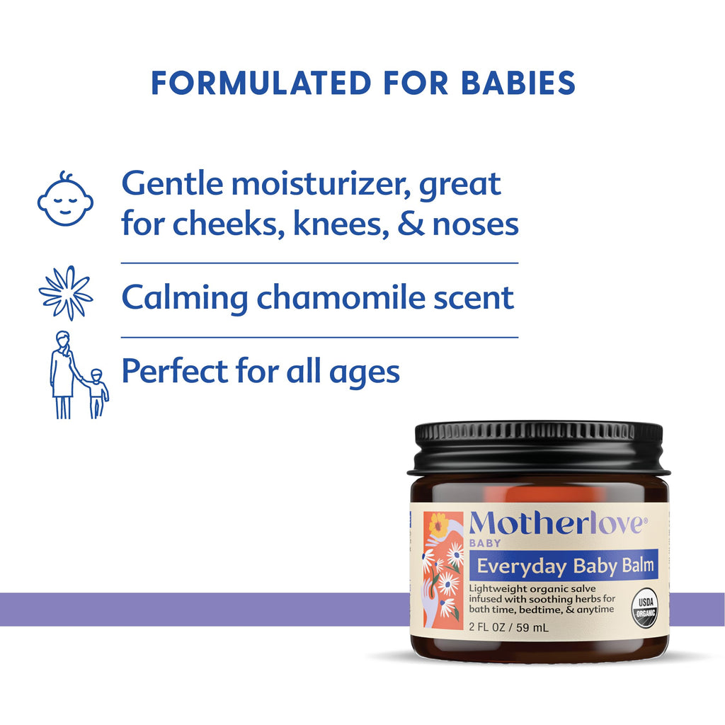 Motherlove Everyday Baby Balm, a gentle moisturizer for babies, 100% Authentic and available at Curat Cart in India.
