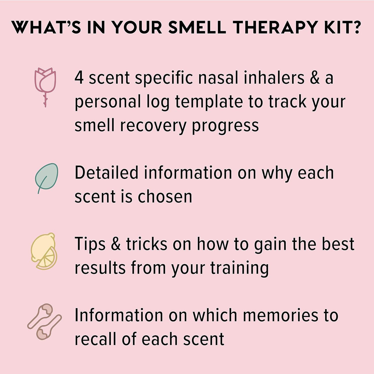 Explore the MOXÄ’ Smell Training Kit with 4 inhalers, tips, and a tracking log. Verified by CuratCart for trusted quality.
