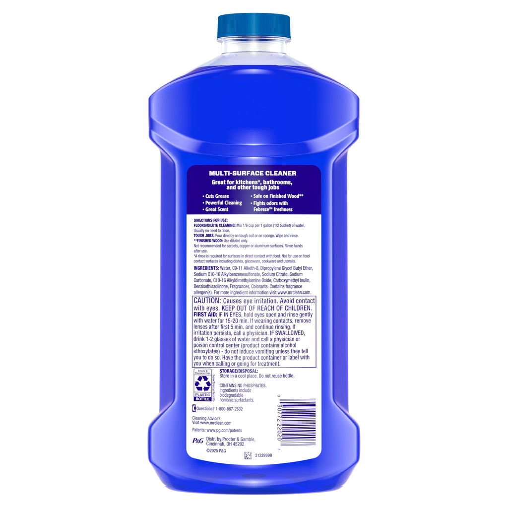 Mr. Clean All Purpose Cleaner, specially curated by Curat Cart, ensures a sparkling clean for every surface. Ideal for households in India.