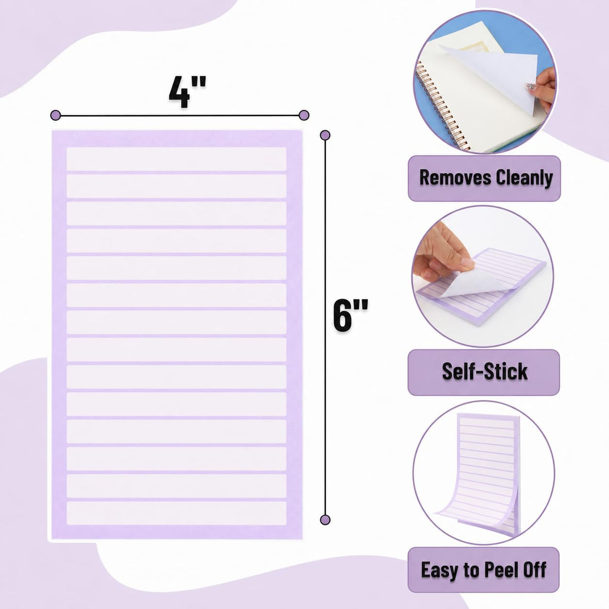 Mr. Pen Lined Sticky Notes in high-quality official packaging, featuring easy peel-off design for convenient use. Available at Curat Cart.