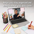 Stay organized with Mr. Pen Lined Sticky Notes, perfect for daily tasks. Available at Curat Cart.