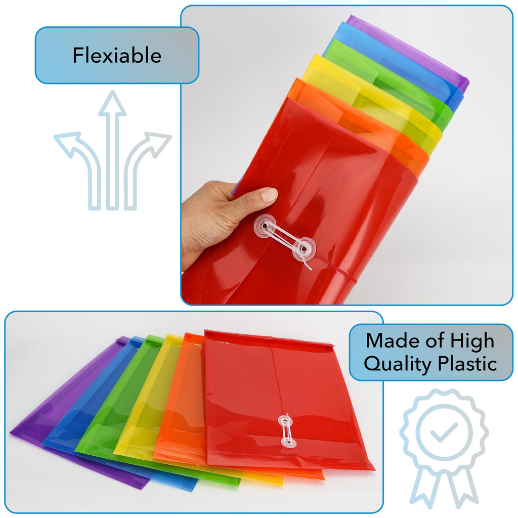 Discover premium imported Mr. Pen Plastic Envelopes, made of high-quality plastic in vibrant colors, available at Curat Cart.