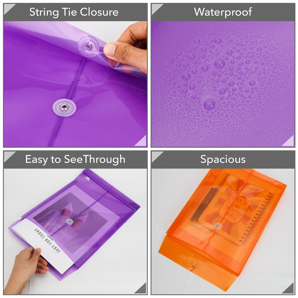 Mr. Pen Plastic Envelopes are waterproof and spacious, perfect for daily use. Available at Curat Cart for organized storage.