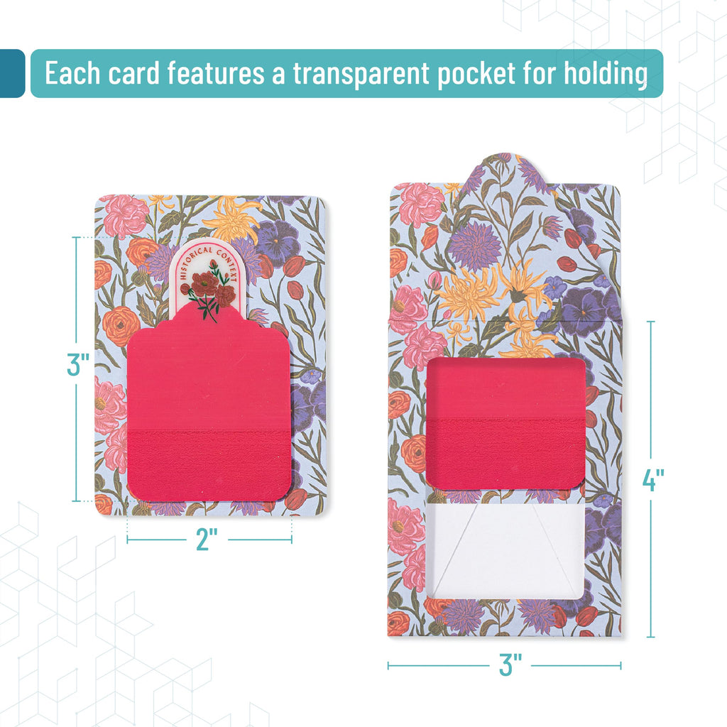 Mr. Pen Bible Sticky Notes in official packaging, showcasing vibrant floral design and transparent pocket. Available at Curat Cart.