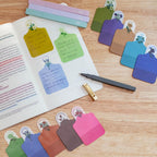 Mr. Pen Bible Sticky Notes showcased on a page, featuring high-quality finish and vibrant colors. Available at Curat Cart.