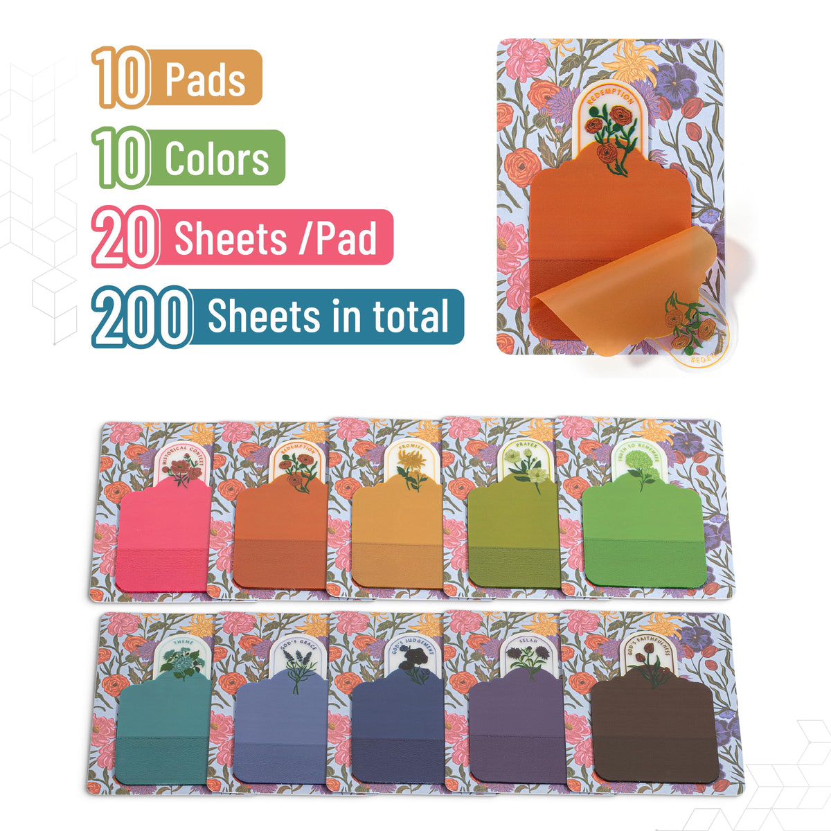Mr. Pen Bible Sticky Notes offer 200 sheets across 10 vibrant colors, ensuring 100% authenticity and availability at Curat Cart.