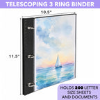 Mr. Pen Telescoping Binder holds 200 letter size sheets. 100% Authentic, available at Curat Cart in India.