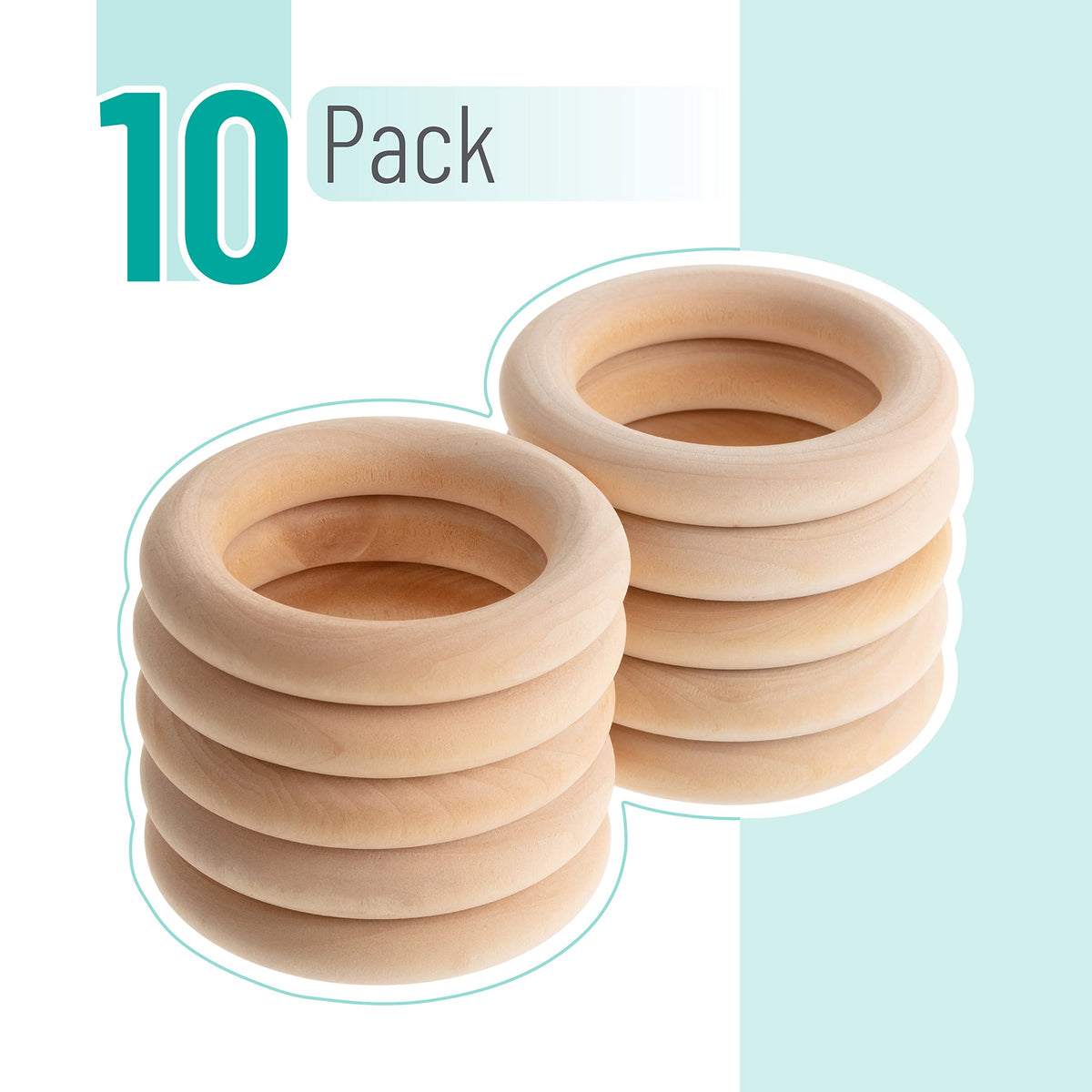Discover Mr. Pen Wooden Rings for Crafts, 10 pack. 100% Authentic, available at Curat Cart in India for all your crafting needs.