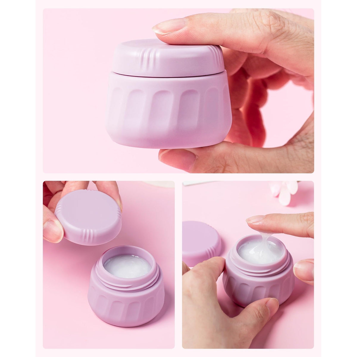 Premium imported Mrsdry travel container for toiletries in elegant lavender, ideal for on-the-go convenience.