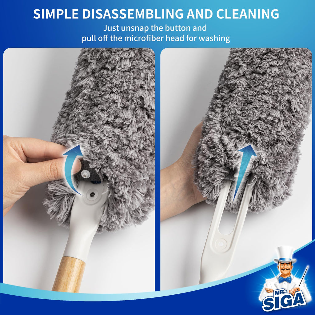 Discover the MR.SIGA Microfiber Duster, a premium import designed for effortless cleaning. Available at Curat Cart.