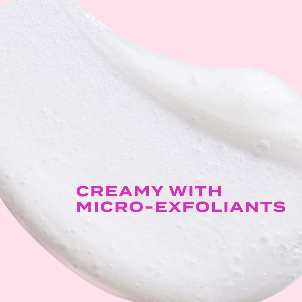 Murad AHA/BHA exfoliating cleanser features a creamy texture with micro-exfoliants for a smooth, refreshed complexion.