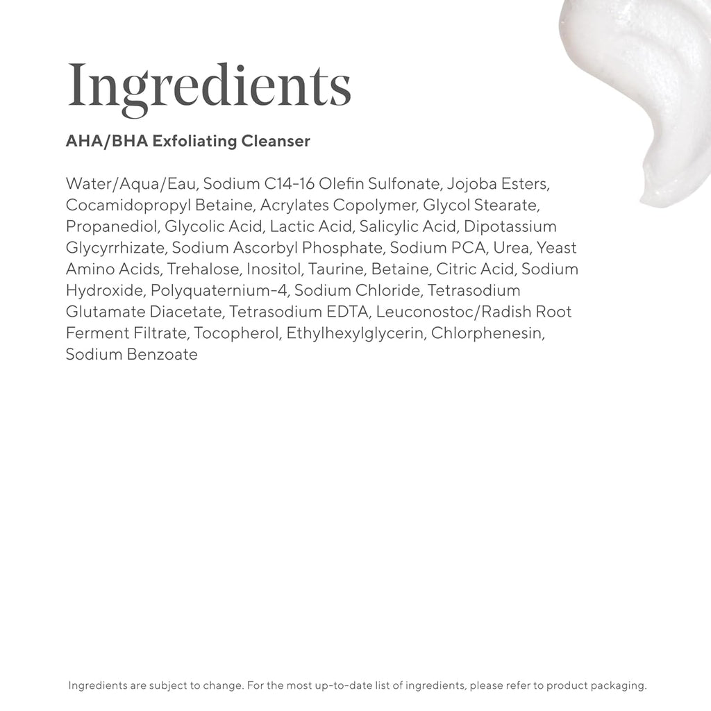 Murad AHA/BHA Exfoliating Cleanser ingredients list. Order online for fast delivery. Available in India.