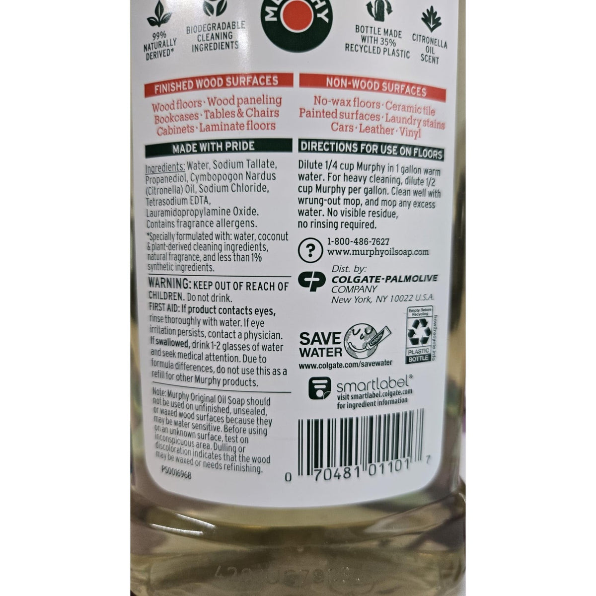 Discover Murphy Oil Soap, a premium imported cleaner, proudly made with natural ingredients for wood care.
