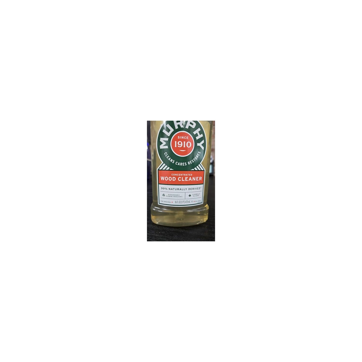 Murphy Oil Soap Original Formula, a trusted wood cleaner since 1910, featuring its distinctive green and red packaging.