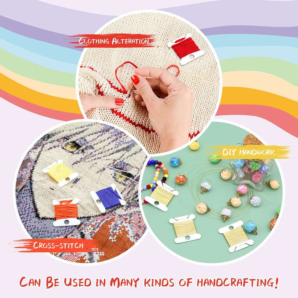 Explore the MUZHI Embroidery Floss Organizer for perfect DIY projects and clothing alterations. Ideal for all crafting needs at Curat Cart.