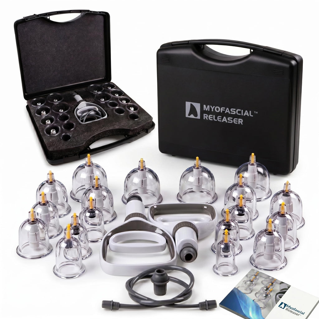 Discover the Myofascial Releaser Cupping Set, a premium import for effective therapy, available at Curat Cart.