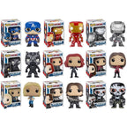 Discover a surprise collection of 6 authentic Funko Pop! figures, including heroes from Marvel's Avengers series.