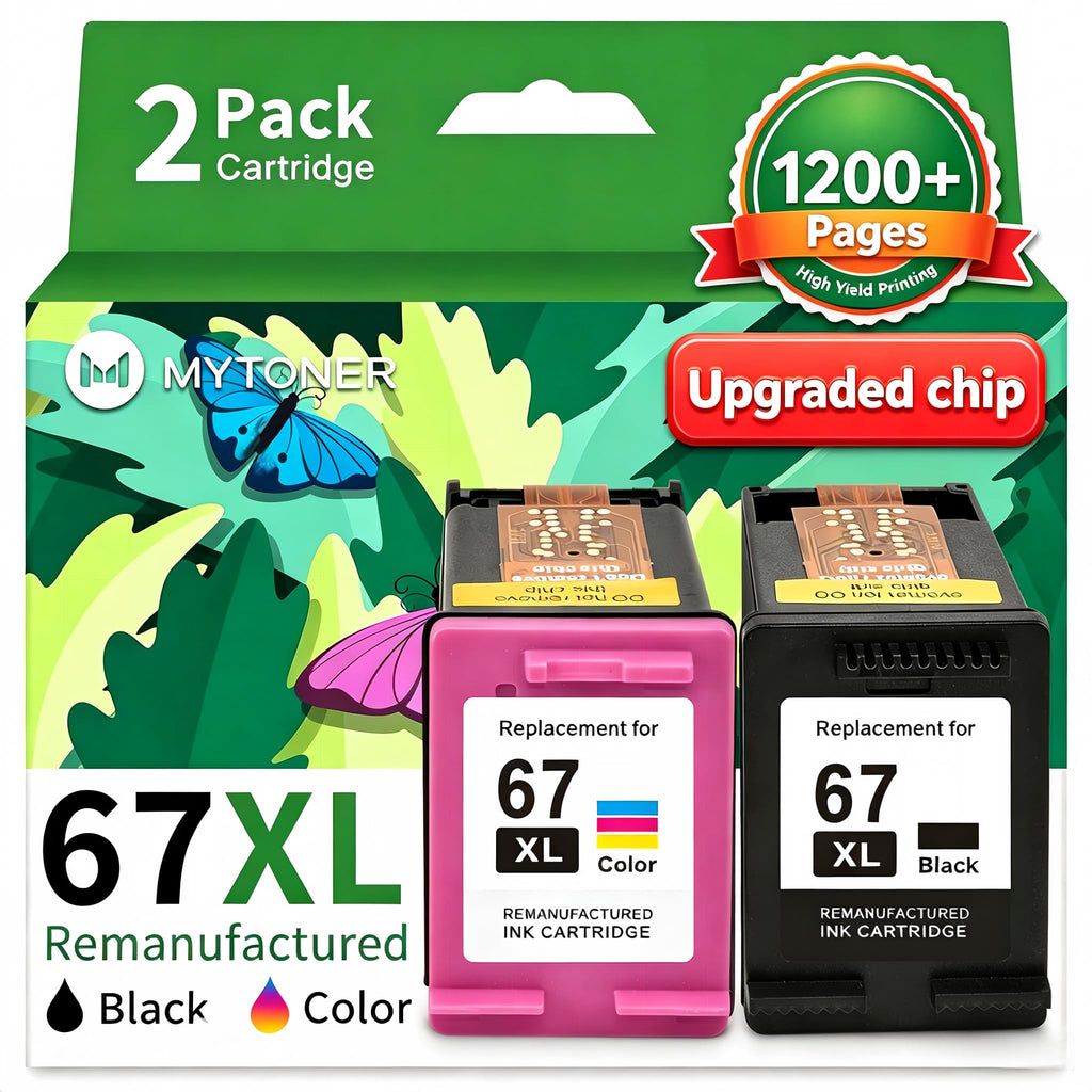 Premium import MYTONER HP Printer Ink Replacement offers high yield printing with 1200+ pages. Available at Curat Cart.
