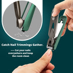 Premium Nail Clippers Set for precise grooming, specially curated by Curat Cart. Keep your nails tidy and your space clean.