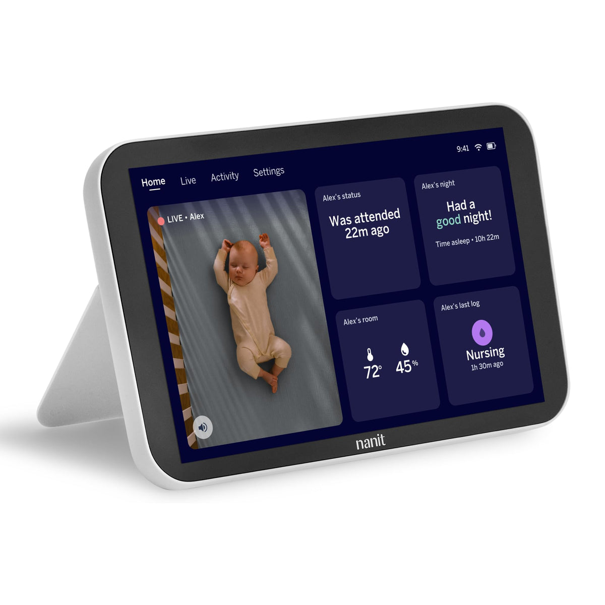 Discover the Nanit Baby Video Monitor, a premium import offering real-time insights for parents. Available at Curat Cart.