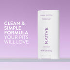 Native Deodorant Lilac White Tea - Back Label & Ingredients Details | buy 100% authentic product online in India via Curat Ca