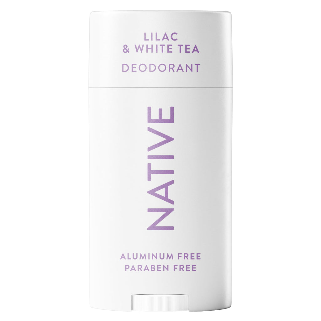 Native Deodorant Lilac White Tea - Front Packaging & Bottle View | genuine imported stock available in India at Curat Cart