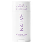 Native Deodorant Lilac White Tea - Front Packaging & Bottle View | genuine imported stock available in India at Curat Cart