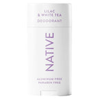 Native Deodorant Lilac White Tea - Side Profile & Box Packaging | buy online in India with doorstep delivery at Curat Cart
