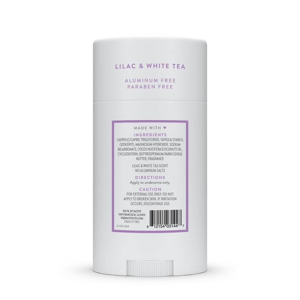 Native Deodorant Lilac White Tea - Texture, Swatch & Consistency | original imported packaging available on Curat Cart India
