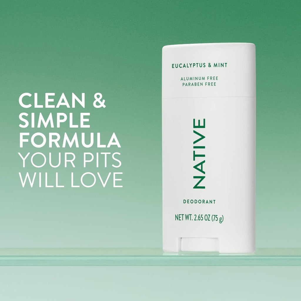 Native Deodorant Natural Deodorant - Back Label & Ingredients Details | buy 100% authentic product online in India via Curat 