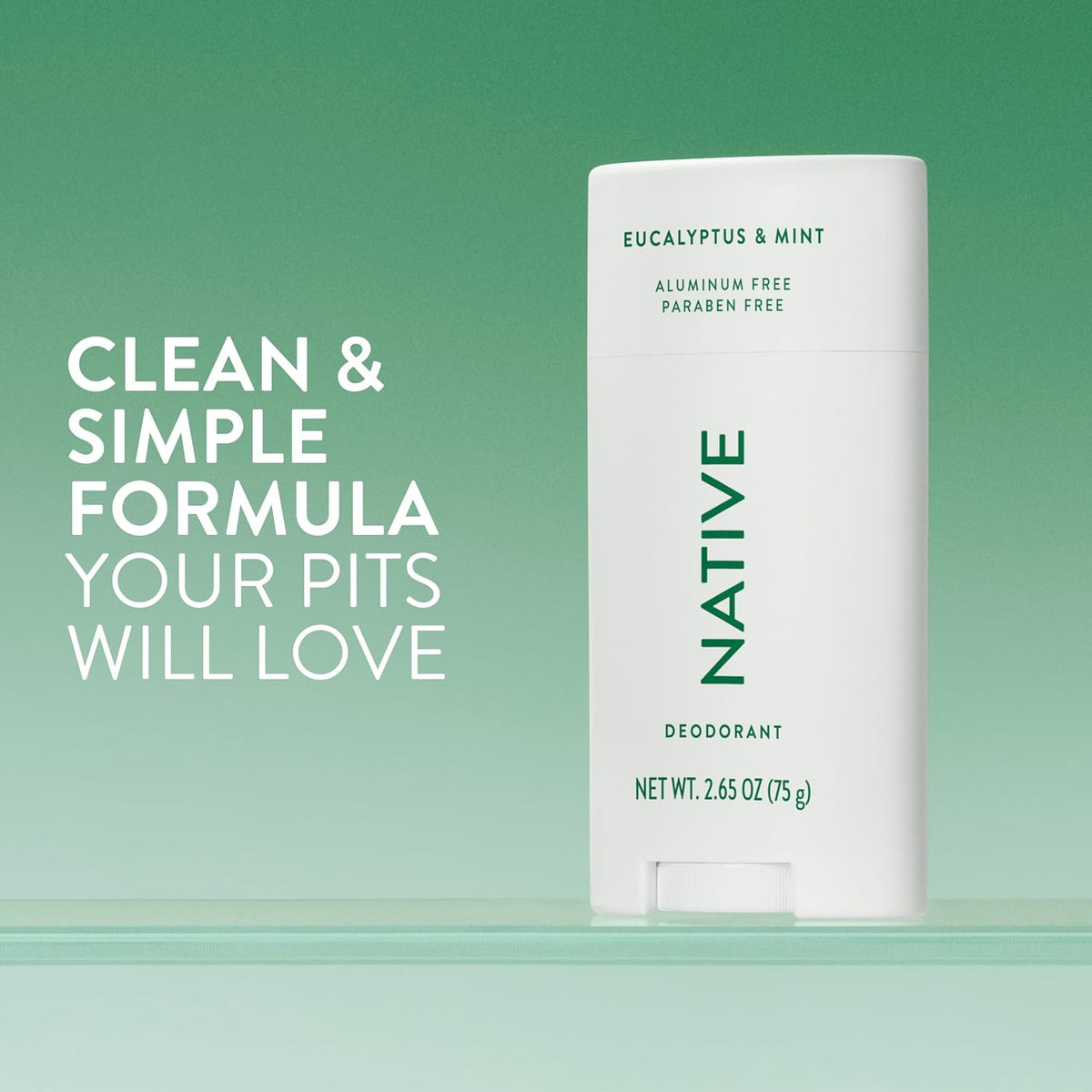 Native Deodorant Natural Deodorant - Back Label & Ingredients Details | buy 100% authentic product online in India via Curat 