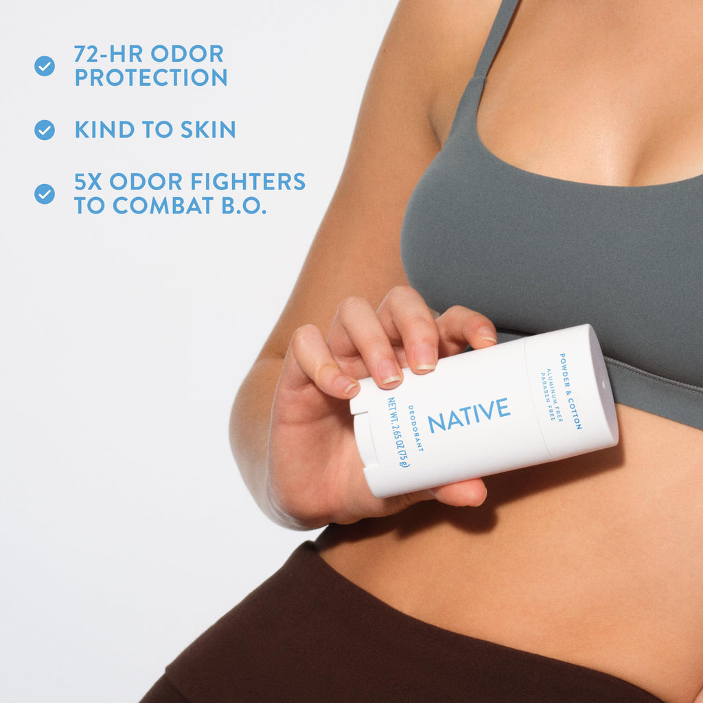 Native Deodorant Natural Deodorant - Front Packaging & Bottle View | buy 100% authentic product online in India via Curat Car