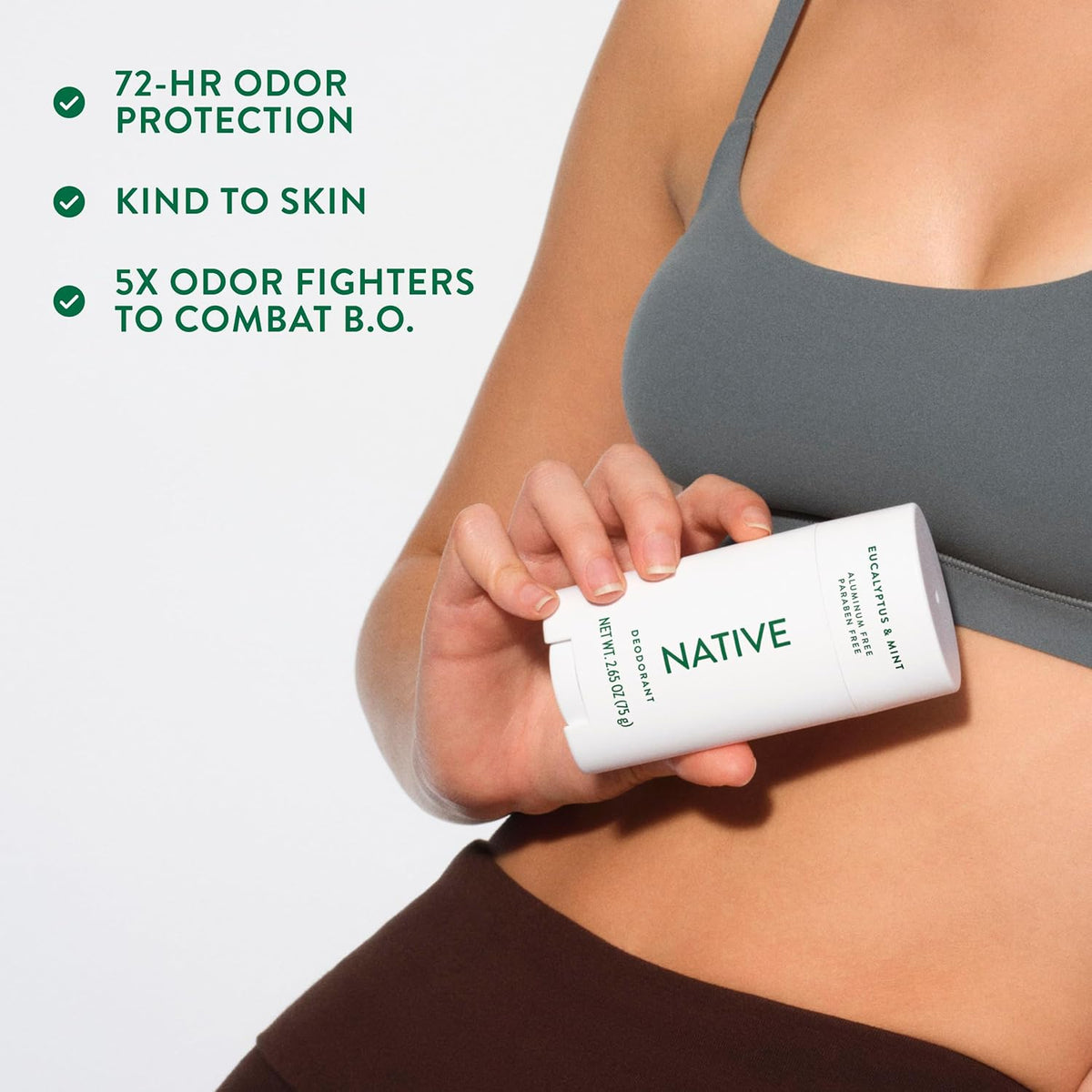 Native Deodorant Natural Deodorant - Front Packaging & Bottle View | buy 100% authentic product online in India via Curat Car