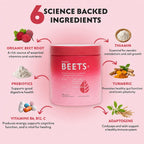 Natrava Beets Organic Beet Root Powder in high-quality packaging, enhancing energy and digestion. Available at Curat Cart.