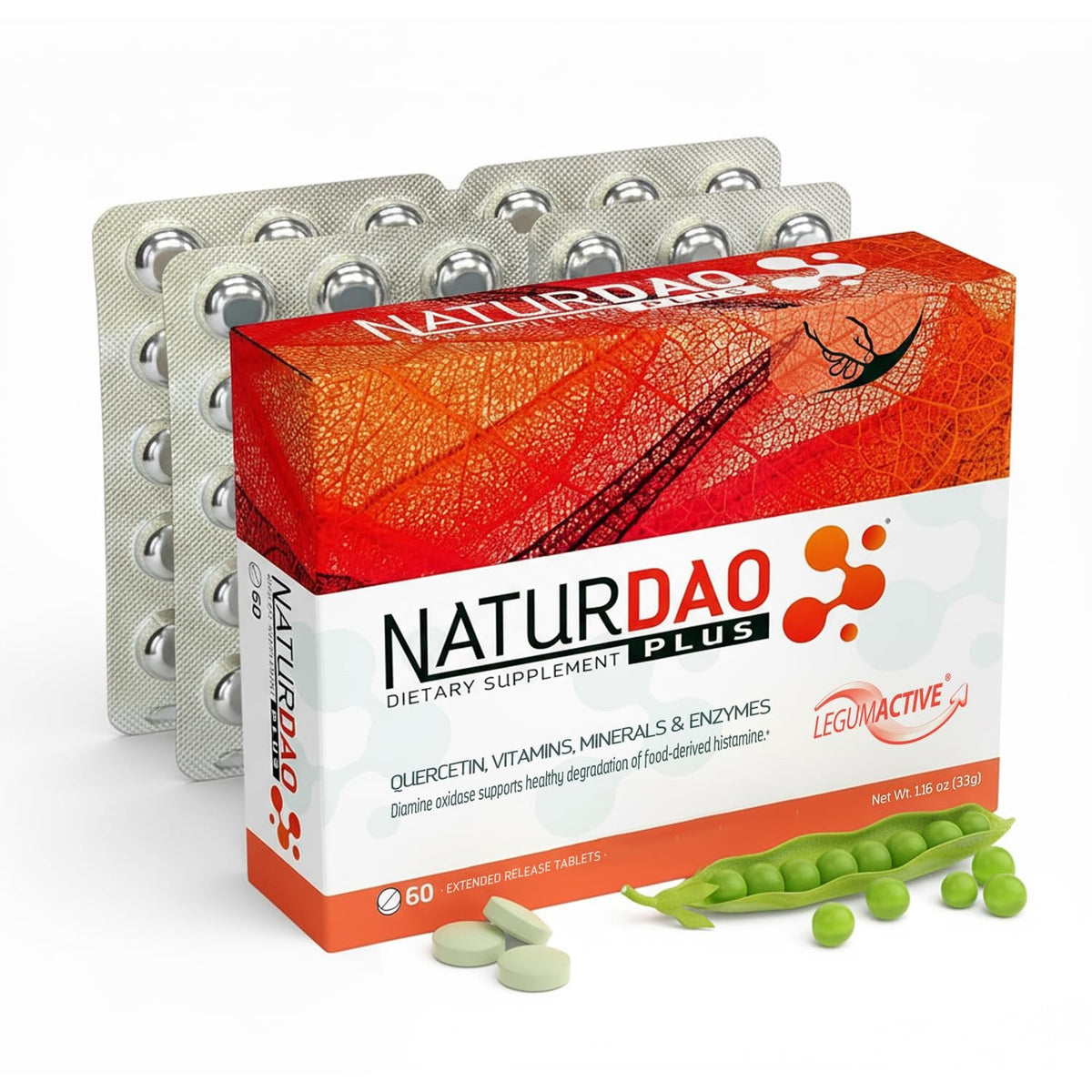 NATURDAO PLUS DAO Enzyme Histamine Blocker, a premium import, supports healthy digestion. Available at Curat Cart.